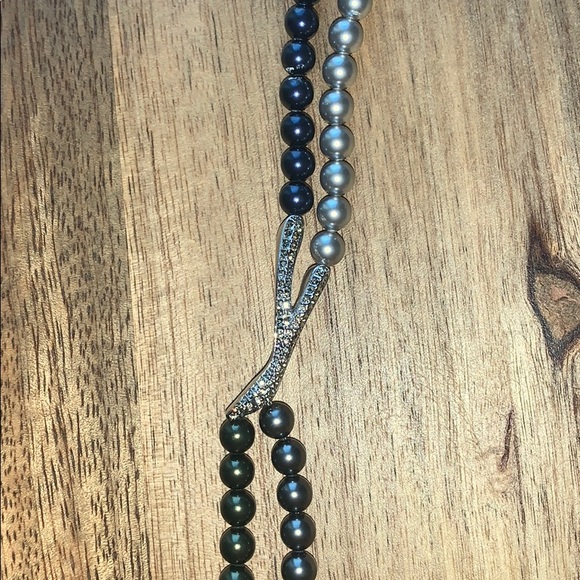 SWAROVSKI bracelet, crystal X, black/grey pearls - Picture 2 of 4